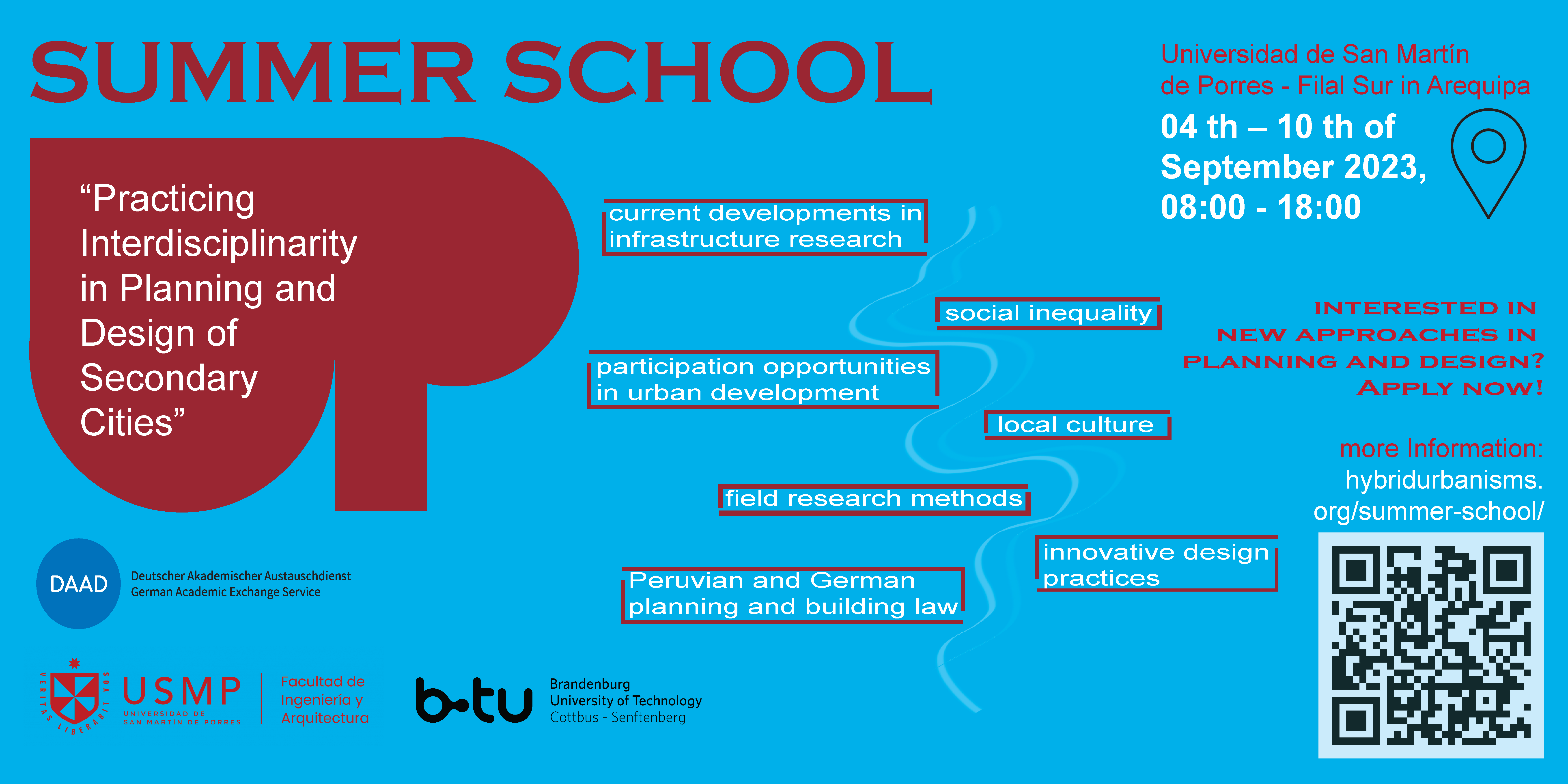 Funding granted: DAAD Summer School â€œPractising Interdisciplinarity in Planning and Design of Secondary Citiesâ€ in Arequipa in September 2023